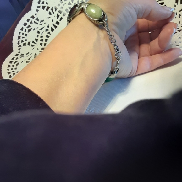 AGATE SCARAB  MULTI-STONE BRACELET - Picture 4 of 5